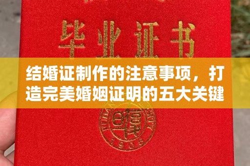 保靖结婚证制作的注意事项，打造完美婚姻证明的五大关键点